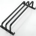 Wall-Mounted Towel Rack | 3-Tier Black Aluminum Bar 7