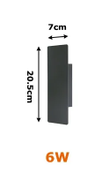 Waterproof LED Outdoor Wall Lamp – Energy Efficient Aluminum Light Fixture for Modern Outside Lighting