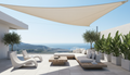 Waterproof Triangle Shade Sail with UV Protection for Patio and Garden – Durable Polyester Sun Shade Sail