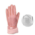 Women's Rechargeable Heated Gloves with Touchscreen Fingertips and Adjustable Heat Levels - Fast Warm-Up, Ideal for Cold Weather