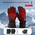 Women's Rechargeable Heated Gloves with Waterproof Protection, Textured Grip, and Adjustable Wrist Strap