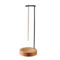 Wooden Incense Burner with Metal Holder for Meditation and Yoga - Handcrafted Natural Design, Compact Size 3.58 x 9.96