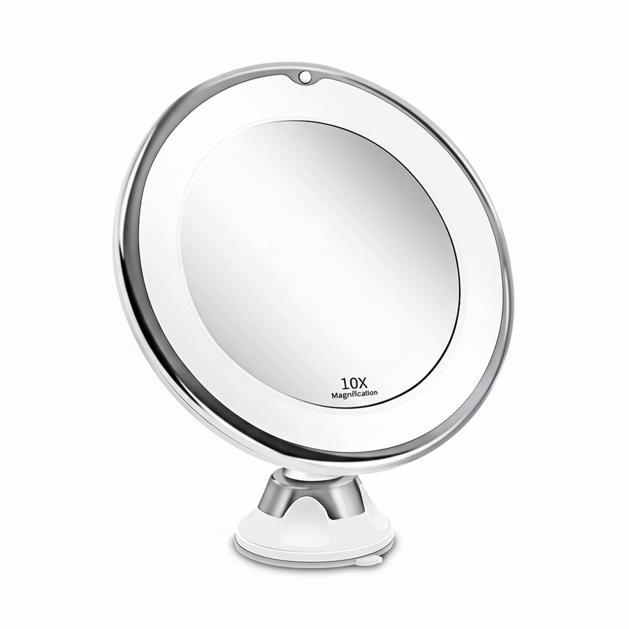 Zelyria | LED Vanity Mirror with 10x Magnification & Crystal Clear Lighting | Perfect for Flawless Makeup Application 0