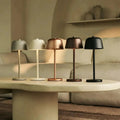 Rechargeable Cordless Table Lamp – Gold Metal Base